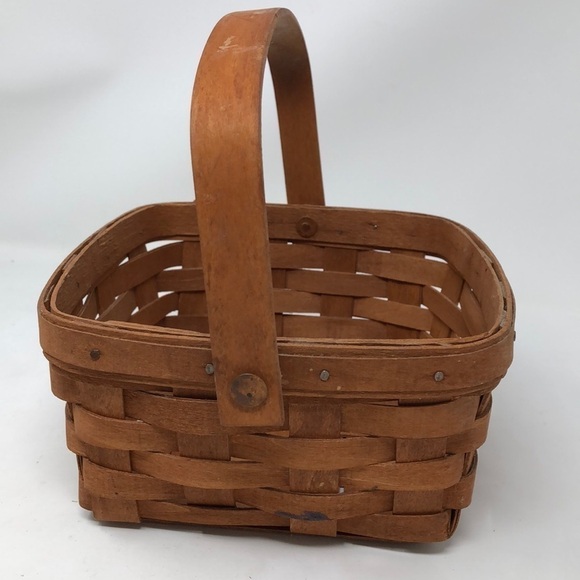 VINTAGE 1989 Longaberger Rich Brown Berry Basket - Picture 3 of 10